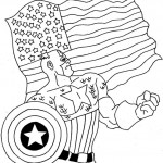 Captain America kleurplaten - 