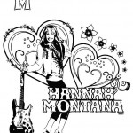 Hannah Montana kleurplaten - 